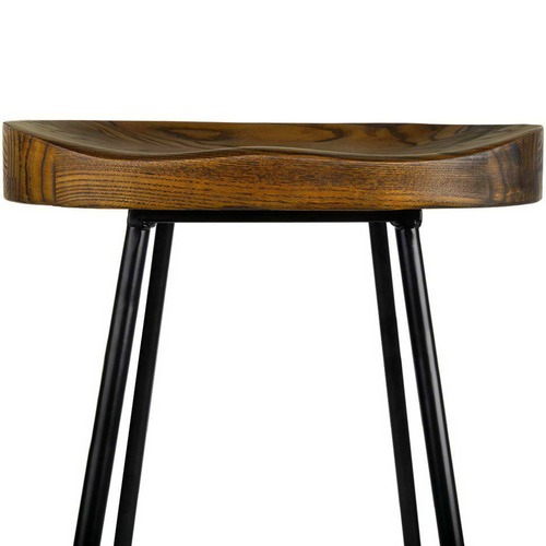 Dwell Home 75cm Industrial Moulded Backless Barstools