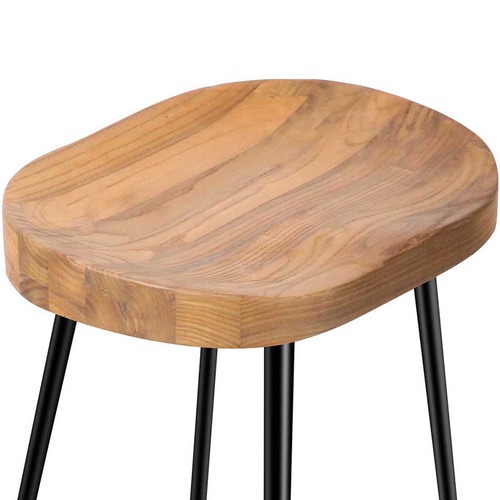 Dwell Home 75cm Industrial Moulded Backless Barstools
