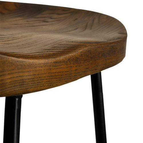 Dwell Home 75cm Industrial Moulded Backless Barstools