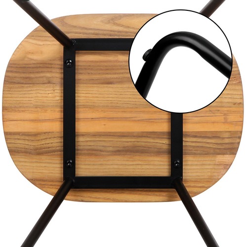 Dwell Home 75cm Industrial Moulded Backless Barstools