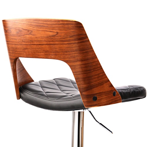 DwellHome Wooden & PU Leather Bar Stool & Reviews Temple & ster