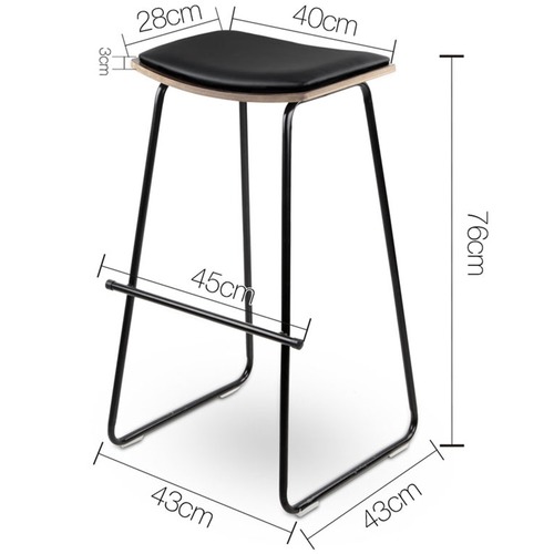 Dwell Home Dawson Backless Faux Leather Barstools