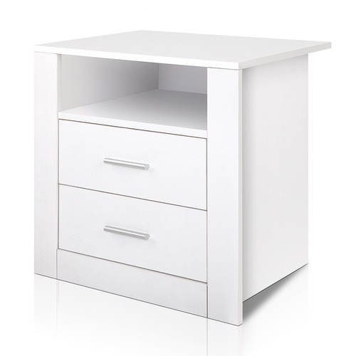 DwellHome 2 Drawer Dale Bedside Table & Reviews Temple & ster