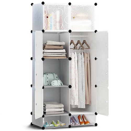 Dwellhome 10 Cube White Diy Storage Cabinet Wardrobe Reviews