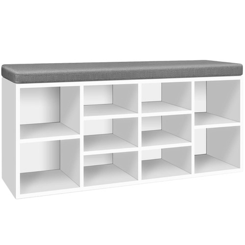 Dwellhome Cushioned Bench With Shoe Storage Reviews Temple