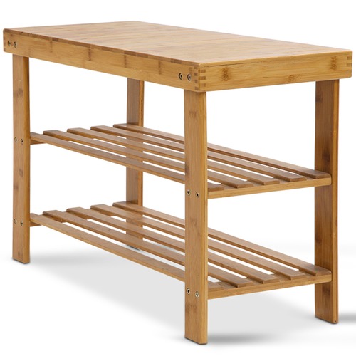 DwellHome Bamboo 2 Shelf Shoe Rack & Reviews Temple & ster