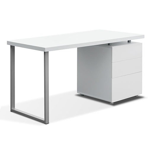 Dwellhome Contemporary 3 Drawer Office Desk Reviews Temple Contemporary 3 Drawer Office Desk