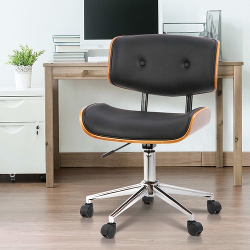 Dwell Home Executive Wooden Walnut Office Chair