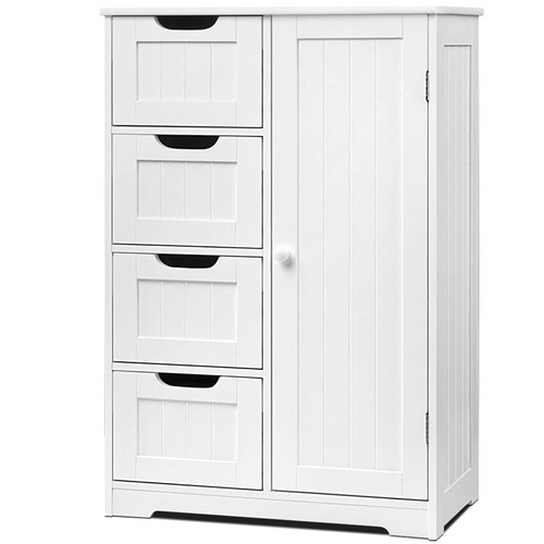 DwellHome White Tallboy Storage & Reviews Temple & ster