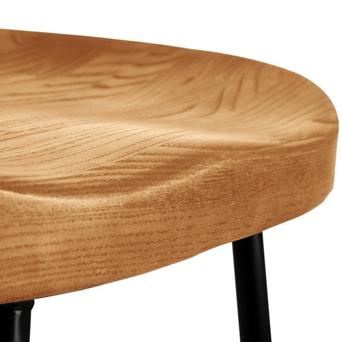 Dwell Home 65cm Vintage-Style Elm Wood Counter Stools