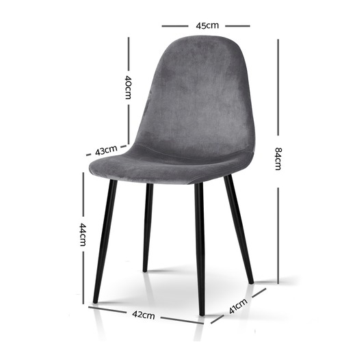 DwellHome Modern Velvet Dining Chairs & Reviews Temple & ster