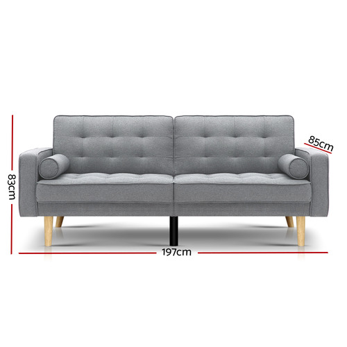 Glenda 3 Seater Futon Sofa Bed Temple & ster