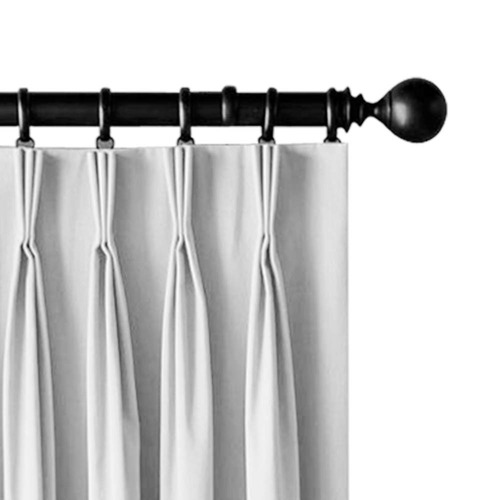 Dwellhome White Art Queen Pinch Pleat Blockout Curtains Reviews