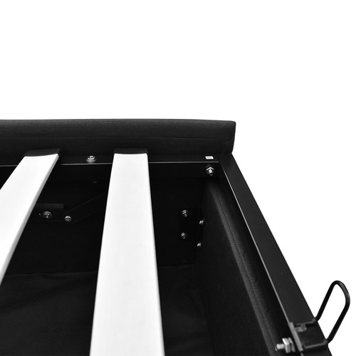 DwellHome Charcoal Toki Gas Lift Storage Bed Frame & Reviews Temple