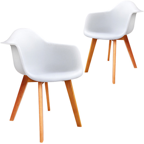 Dwellhome White Eames Replica Tub Chairs Reviews Temple Webster