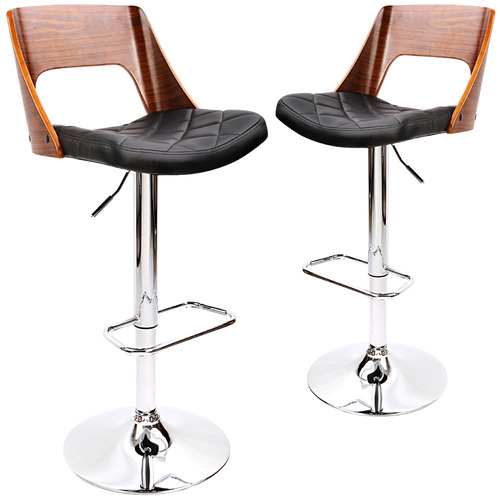 DwellHome Wooden & PU Leather Bar Stool & Reviews Temple & ster