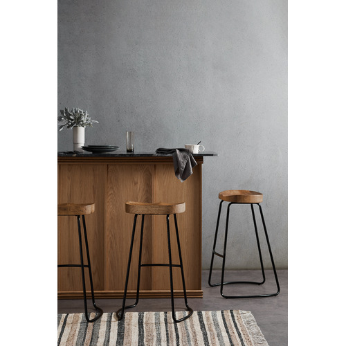 Dwell Home 75cm Industrial Moulded Backless Barstools