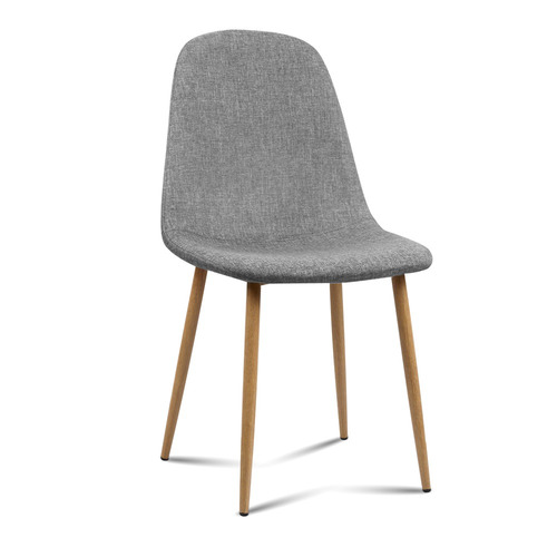 DwellHome Light Grey Dolores Upholstered Dining Chairs & Reviews