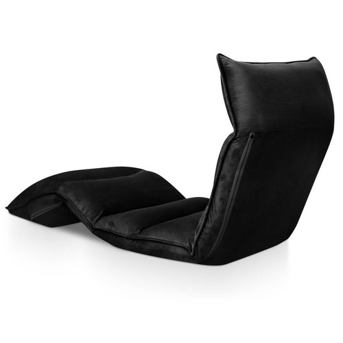 Black Adjustable Section Floor Lounge Chair Temple & ster