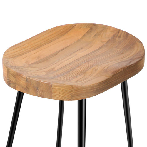 Dwell Home 75cm Industrial Moulded Backless Barstools