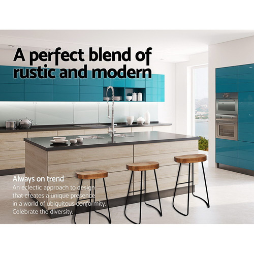 Dwell Home 75cm Industrial Moulded Backless Barstools