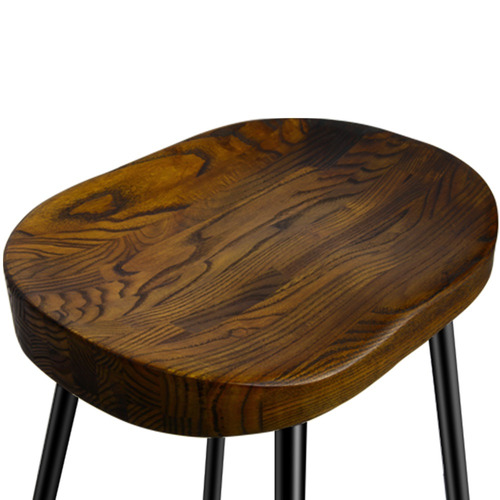 Dwell Home 75cm Industrial Moulded Backless Barstools