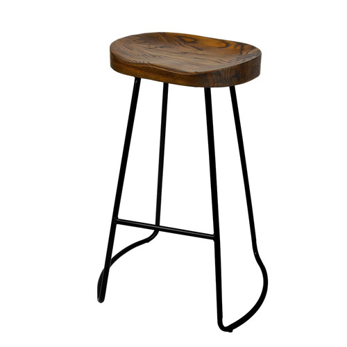 Dwell Home 75cm Industrial Moulded Backless Barstools