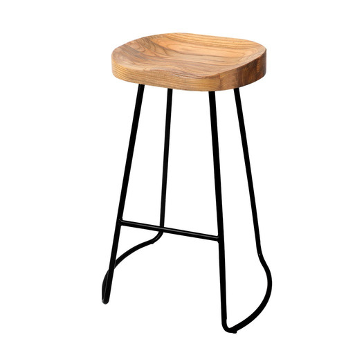 Dwell Home 75cm Industrial Moulded Backless Barstools