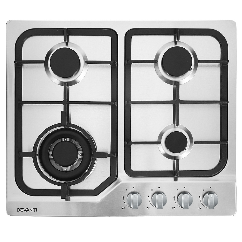 Silver Devanti Stainless Steel Gas Cook Top