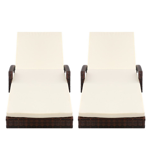 Noa PE Wicker Sun Lounges