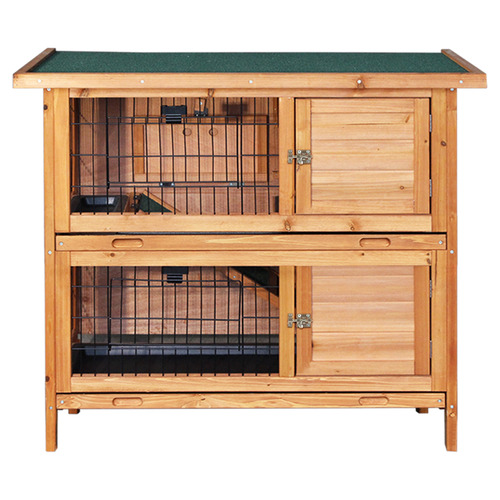 Aspen 2 Door Chicken Coop & Rabbit Hutch