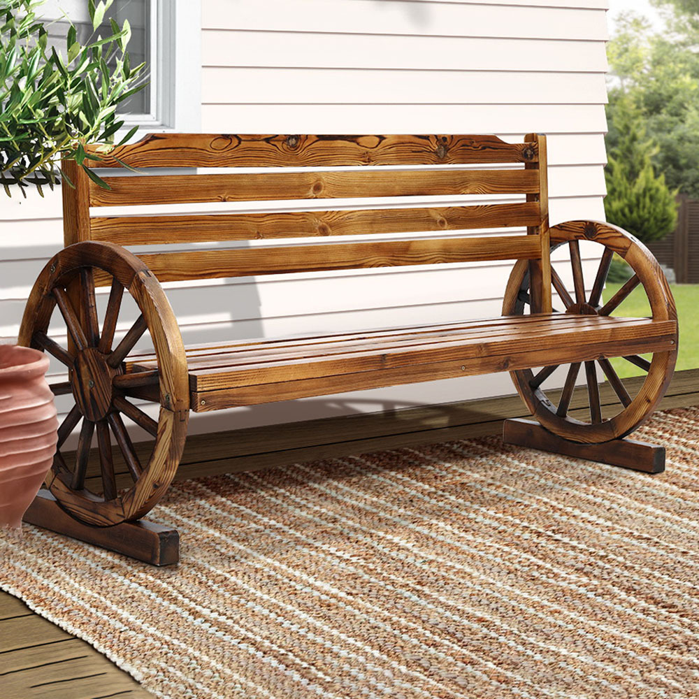 3 Seater Nelson Fir Wood Outdoor Bench