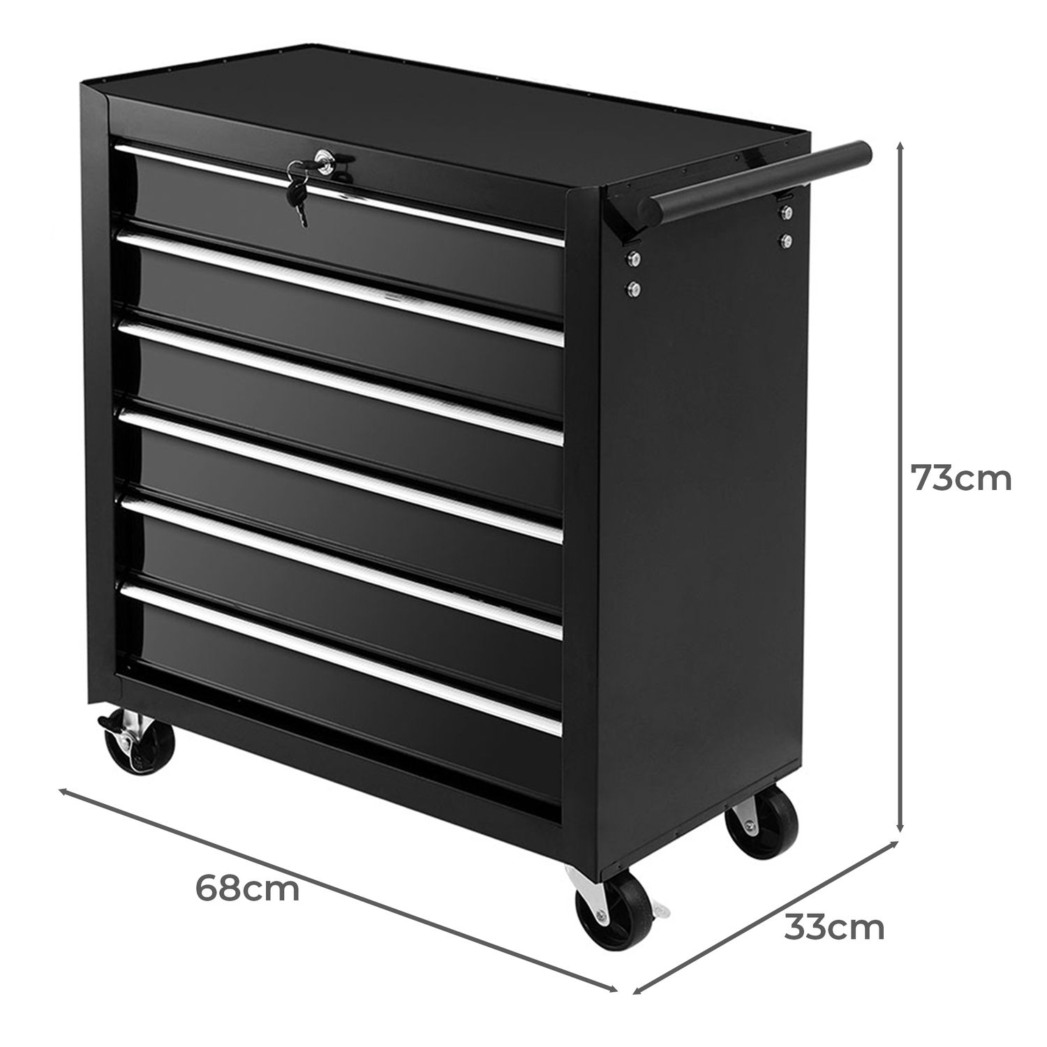 Soren 6 Drawer Tool Box Chest with Wheels