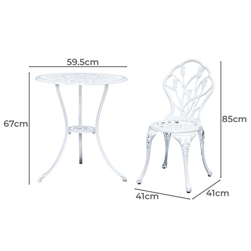 Dwell Home 2 Seater Dejan Outdoor Bistro Set Temple & ster