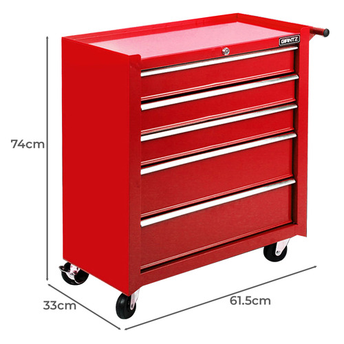 Soren 5 Drawer Tool Box Chest with Wheels