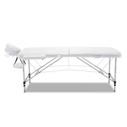 White Zensor Double Fold Massage Table