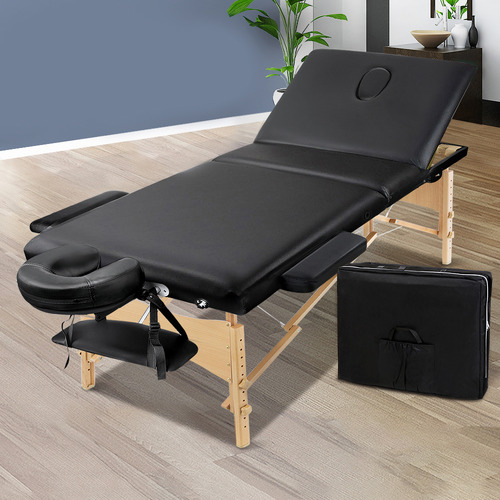 Black Zensor Triple Fold Massage Table