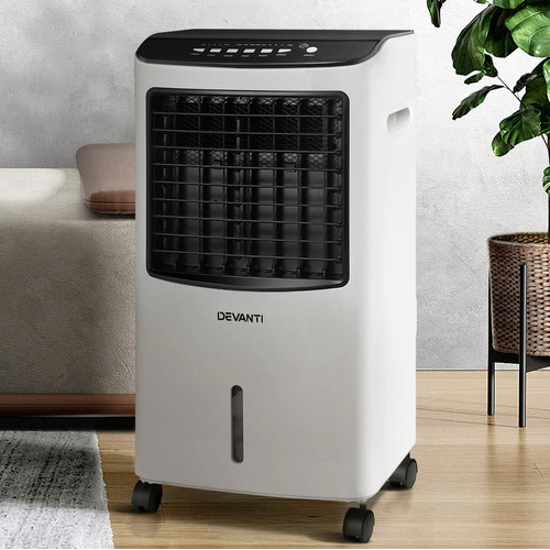 8L Devanti Portable Evaporative Air Cooler | Temple & Webster