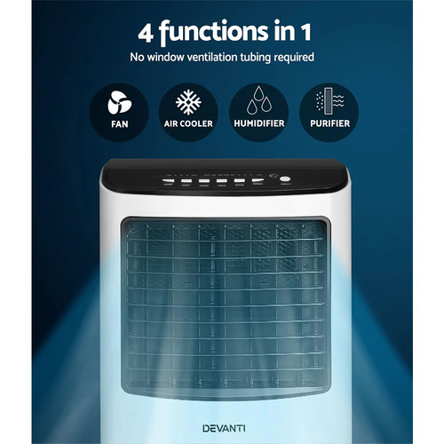 8L Devanti Portable Evaporative Air Cooler