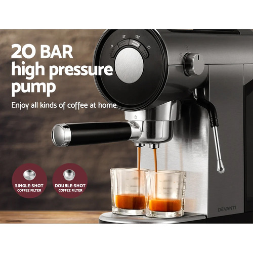 Devanti 0.9L Espresso Maker Coffee Machine