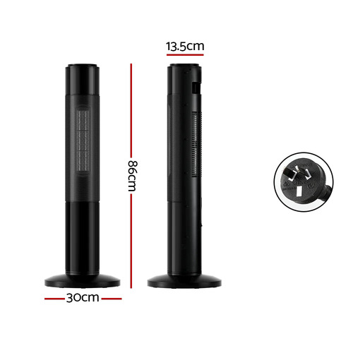 86cm Devanti Ceramic Tower Fan Heater