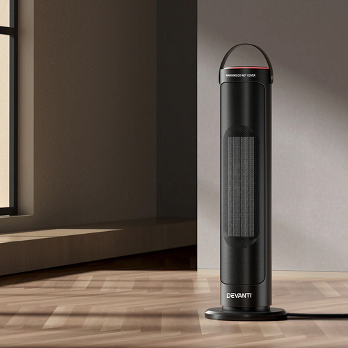 54cm Devanti Ceramic Tower Fan Heater