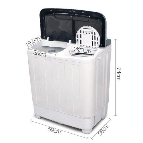 5kg Devanti Twin Tub Washing Machine