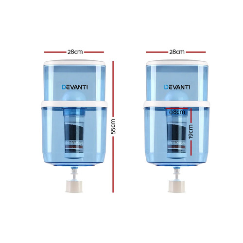 22L Devanti Water Filter Container