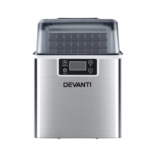 Devanti 3.2L Portable Ice Cube Maker with Fan Temple & ster