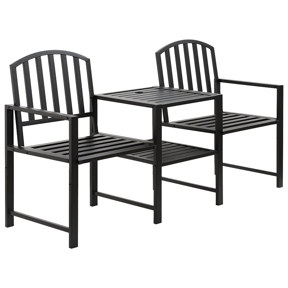 2 Seater Donovan Steel Outdoor Jack & Jill