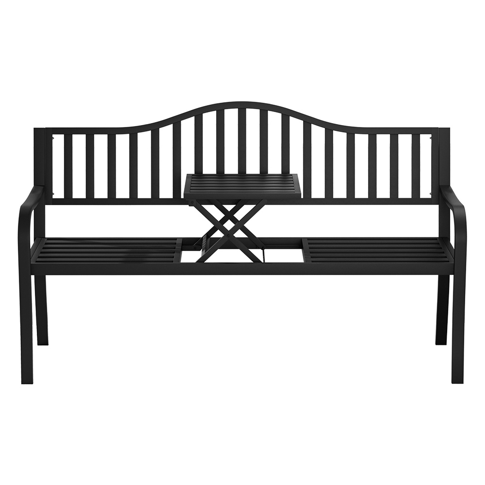 3 Seater Hunter Garden Bench with Foldable Centre Table