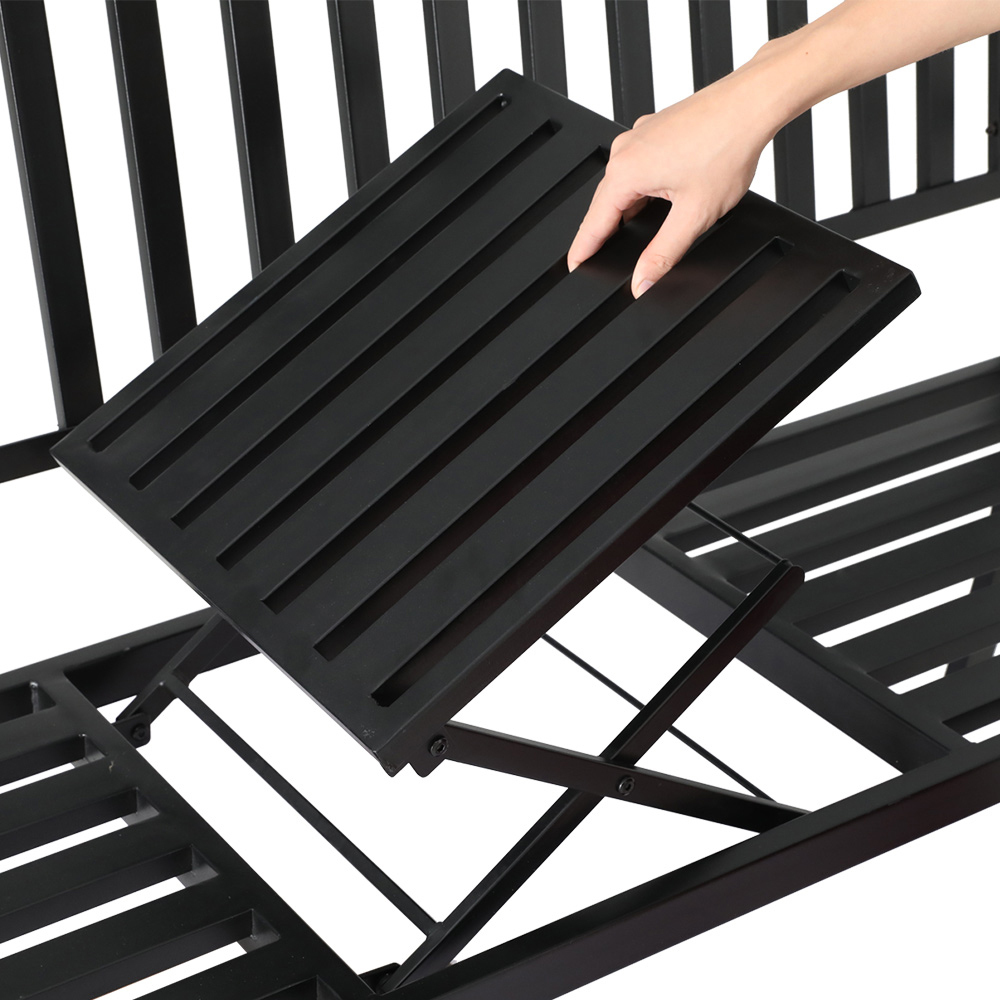 3 Seater Hunter Garden Bench with Foldable Centre Table