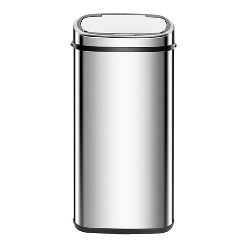 68L Silver Devanti Motion Sensor Rubbish Bin Temple & ster