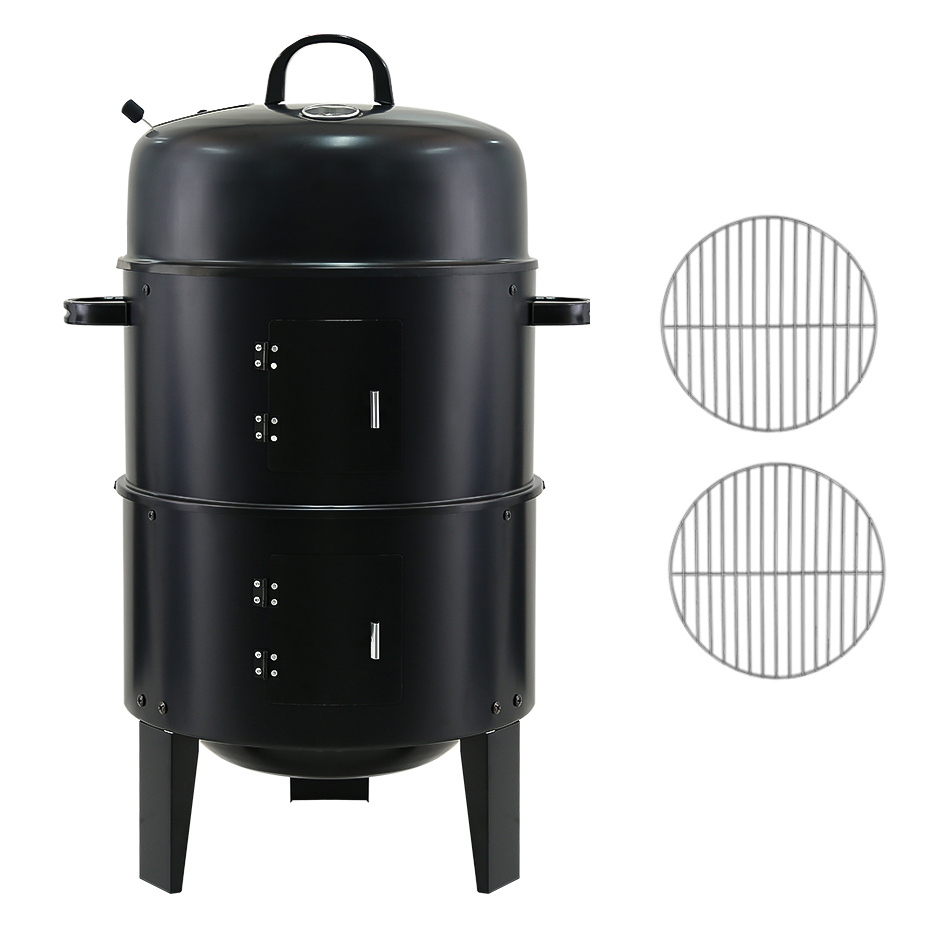 Grillz Barbeque Grill 3-In-1 Charcoal Smoker